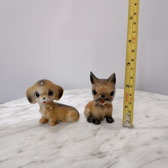 Vintage mid century modern Ceramic Dog Figurines from Japan 1950s 1960s - Picture 2 of 8